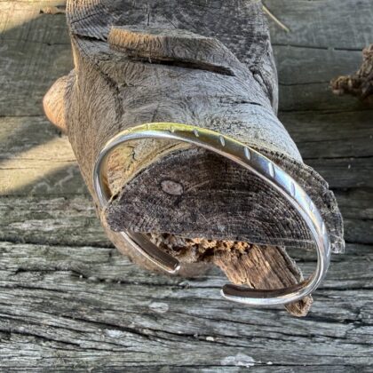 bangle-sterling silver-textured-torque-sandrakernsjewellery