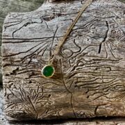 emerald-pendant-18ct gold-chain-sandrakernsjewellery