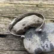 hammered-patinated-bangle-bobbles-front-sandrakernsjewellery