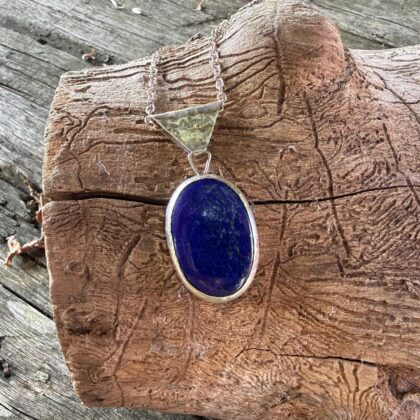 lapis-pendant-silver-chain-oval-sandrakernsjewellery