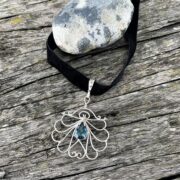 london-blue-topaz-choker-curls-pear-silver-sandrakernsjewellery