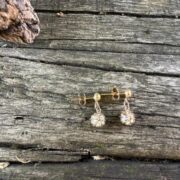 moissanite-earrings-9ct gold-claw set-basket-top-sandrakernsjewellery