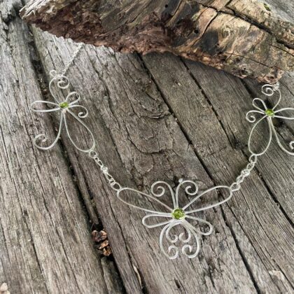 peridot-necklace-butterfly-curls-swirls-silver-sandrakernsjewellery