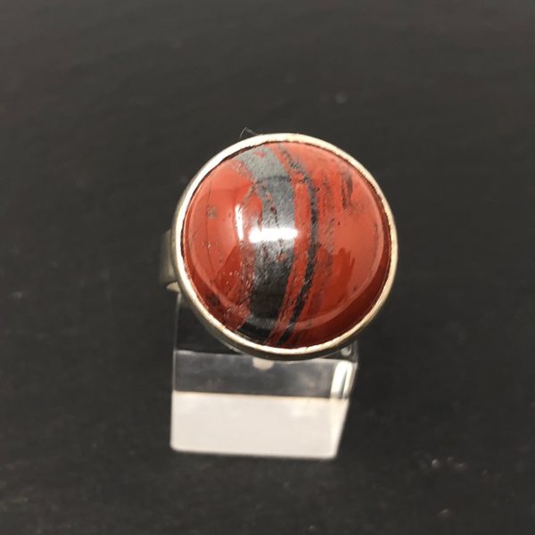 red-jasper-silver-ring-dome-top-sandrakernsjewellery