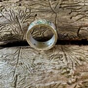 silver-moissanite-flush set-ring-sandrakernsjewellery