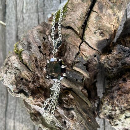 smoky quartz-pendant-silver-tassles-back-sandrakernsjewellery