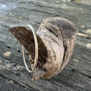 sterling silver-bangle-misted-textured-front--sandrakernsjewellery