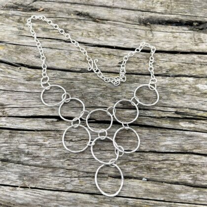 textured-rings-necklace-silver-front-sandrakernsjewellery