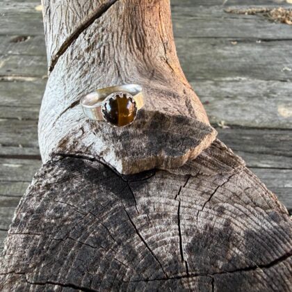 tigers eye-silver-ring-lacey-side-sandrakernsjewellery